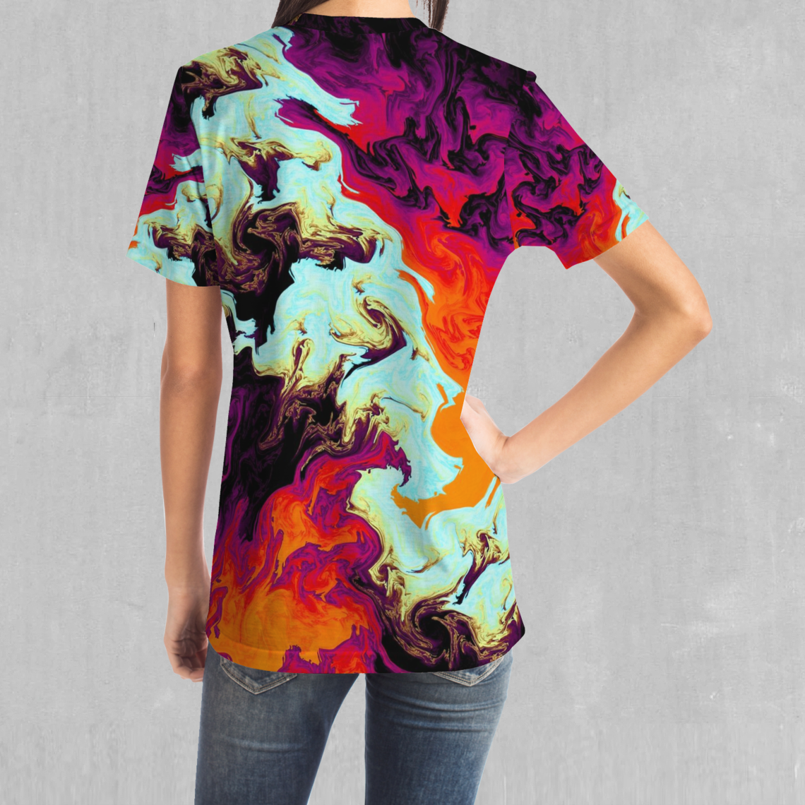 Lava Bath Psychedelic EDM Rave Festival All Over Print Tee - Azimuth ...