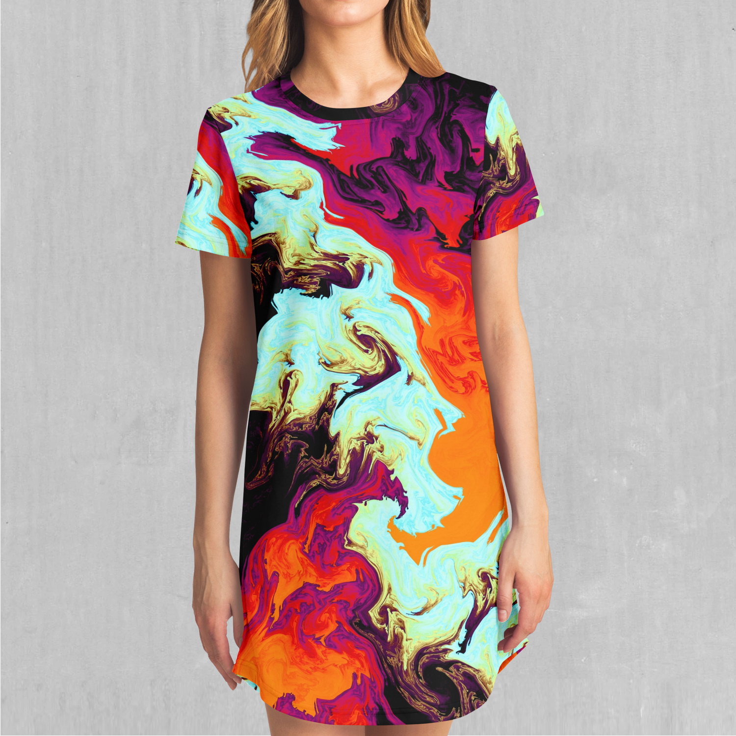 Lava Bath T-Shirt Dress