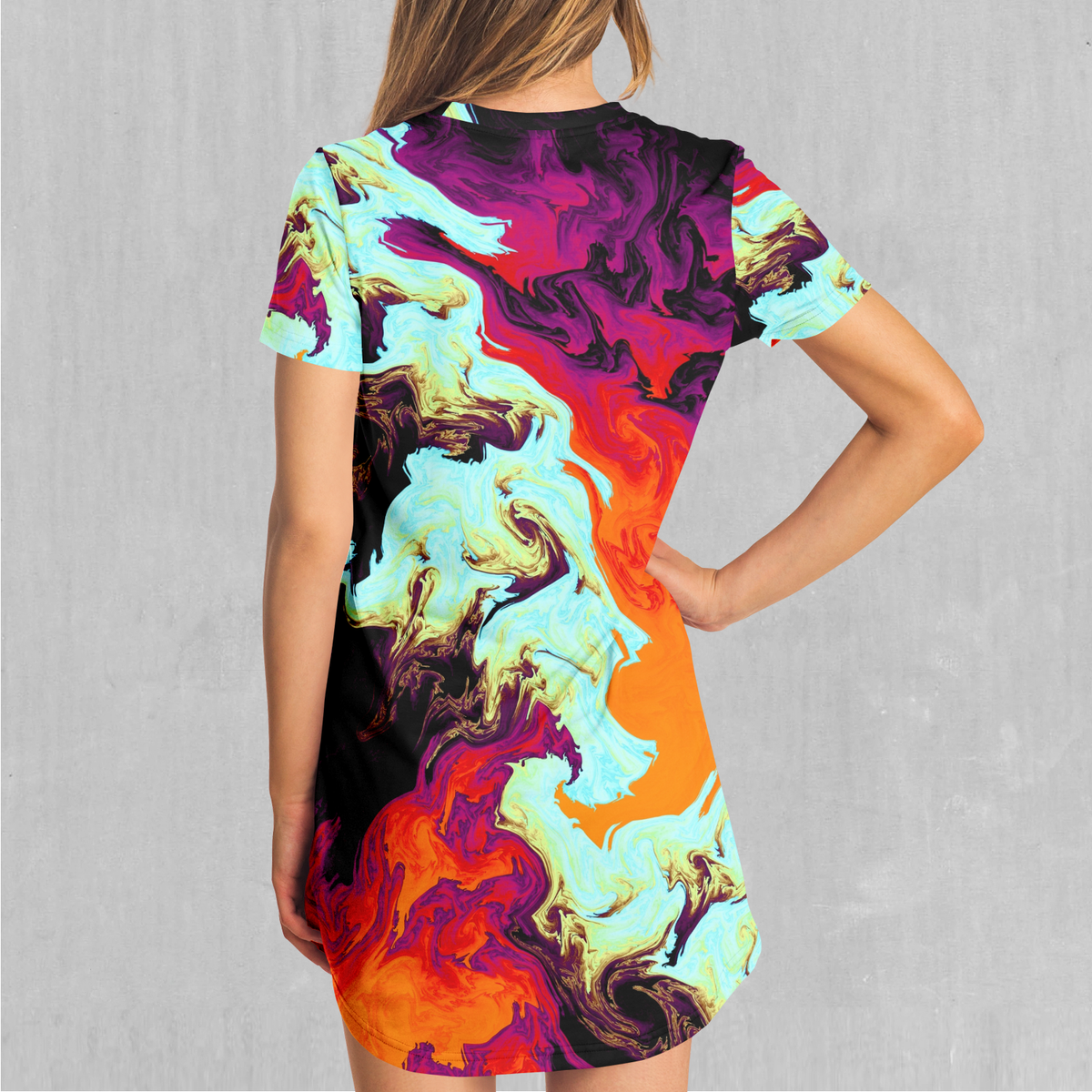 Lava Bath T-Shirt Dress