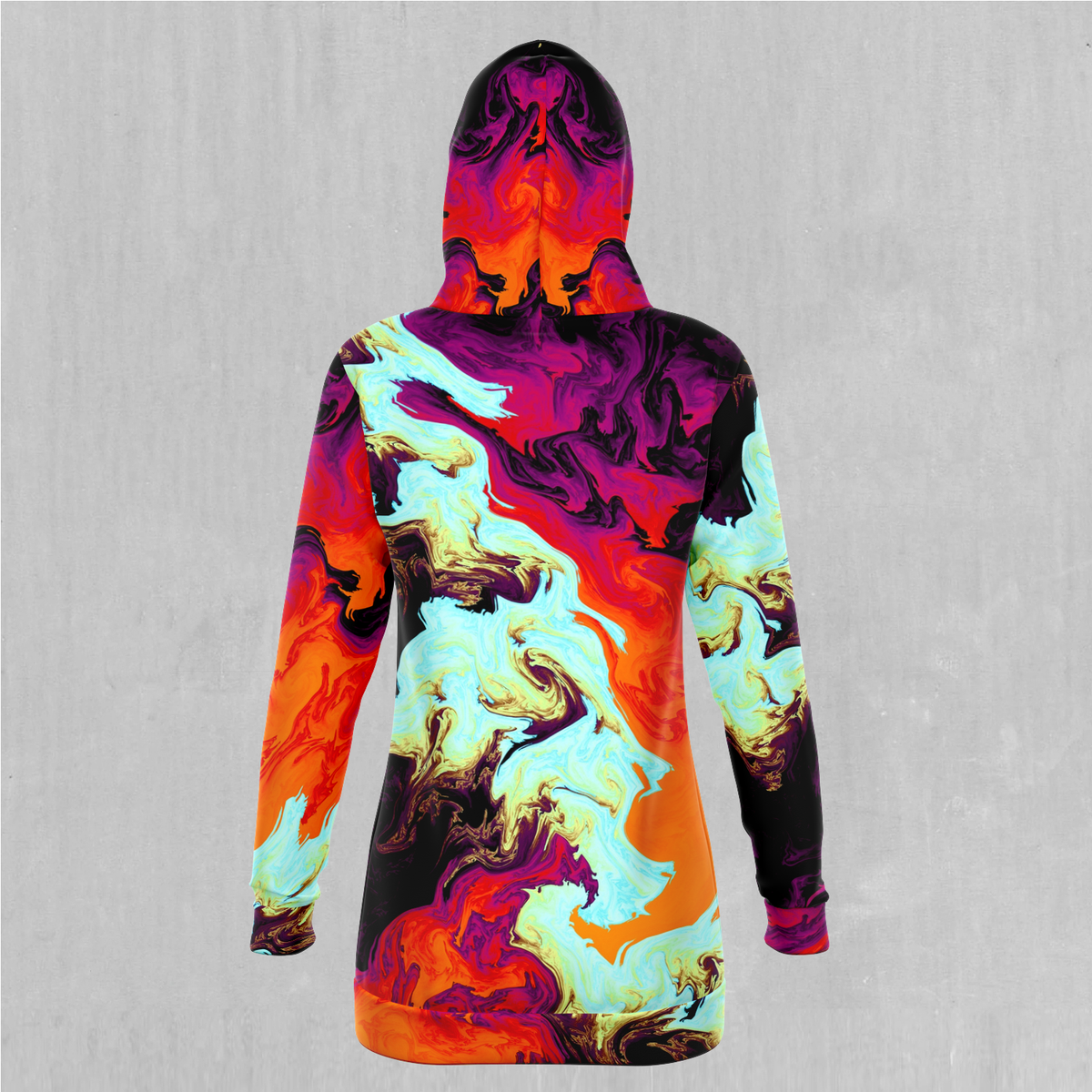 Lava Bath Hoodie Dress