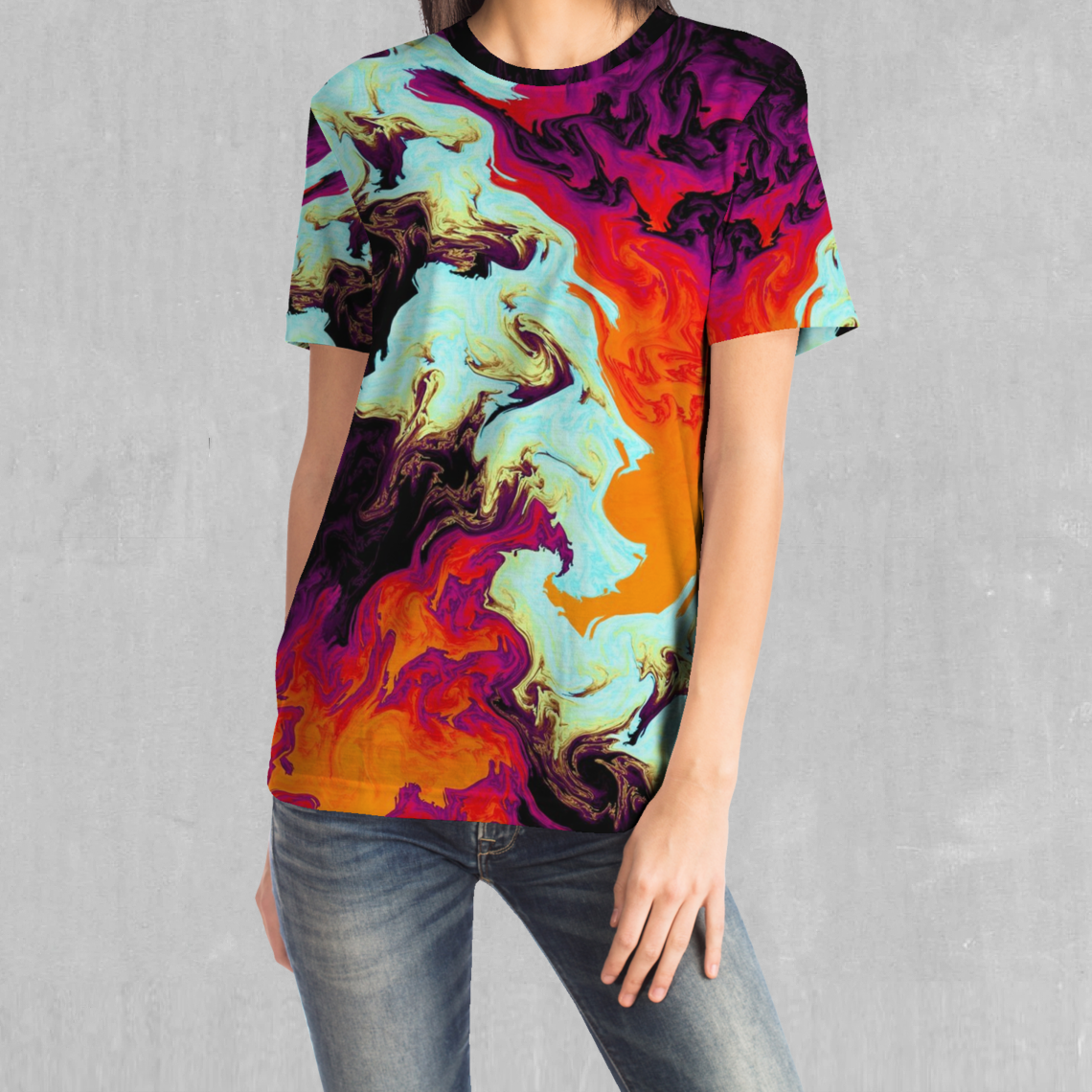 Lava Bath Psychedelic EDM Rave Festival All Over Print Tee - Azimuth ...