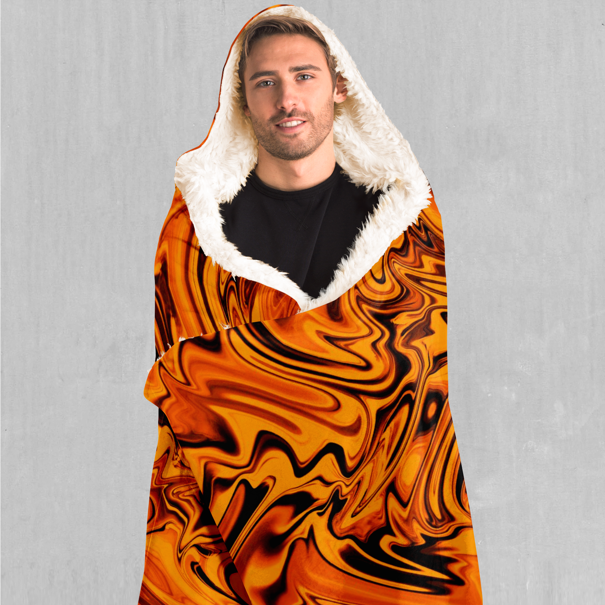 Lava Flow Hooded Blanket