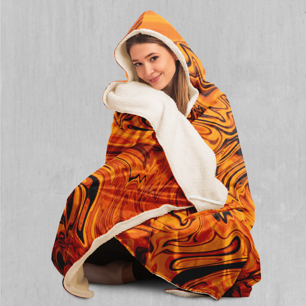 Lava Flow Hooded Blanket