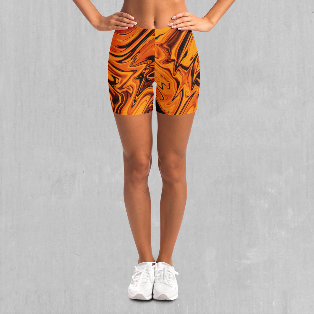 Lava Flow Yoga Shorts