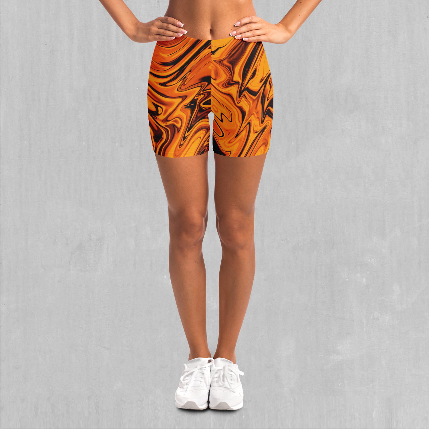 Lava Flow Yoga Shorts