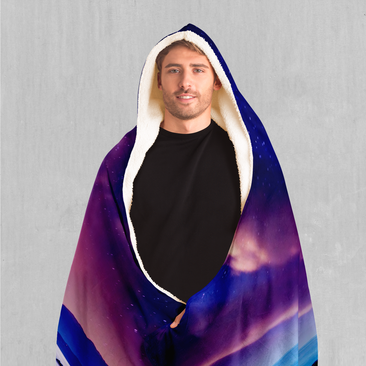 Liquid Lights Hooded Blanket