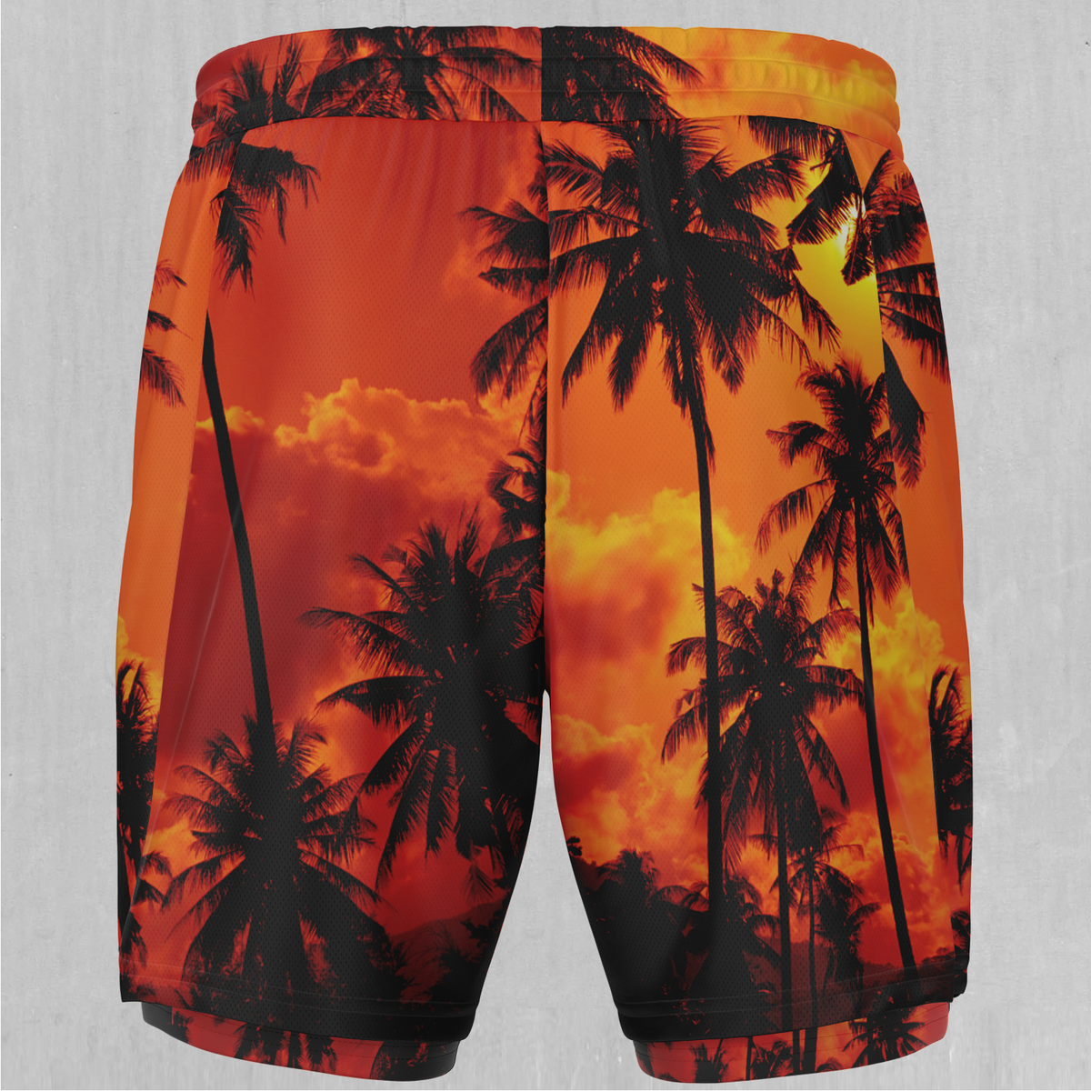 Lush Sunset Men's 2 in 1 Shorts
