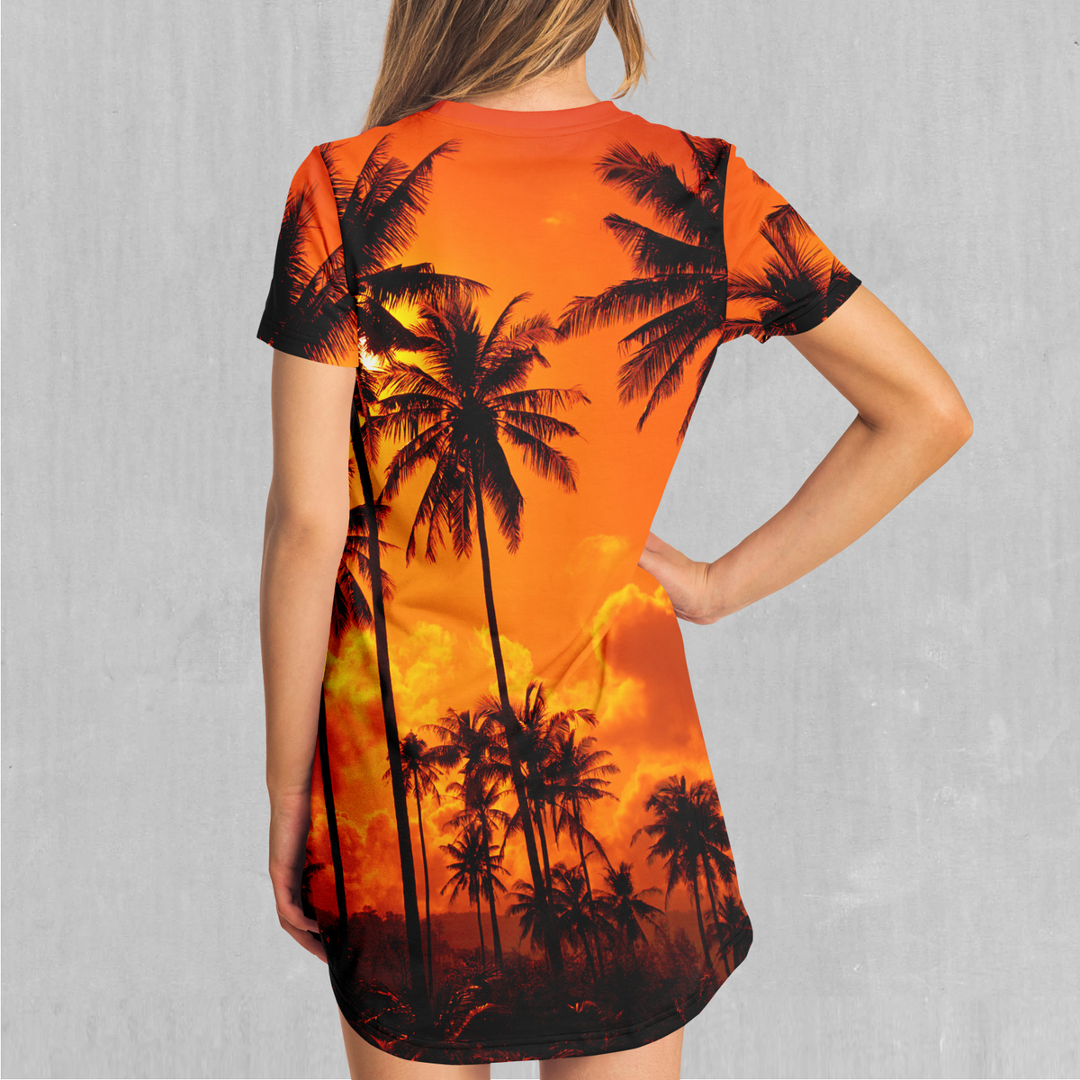 Lush Sunset T-Shirt Dress