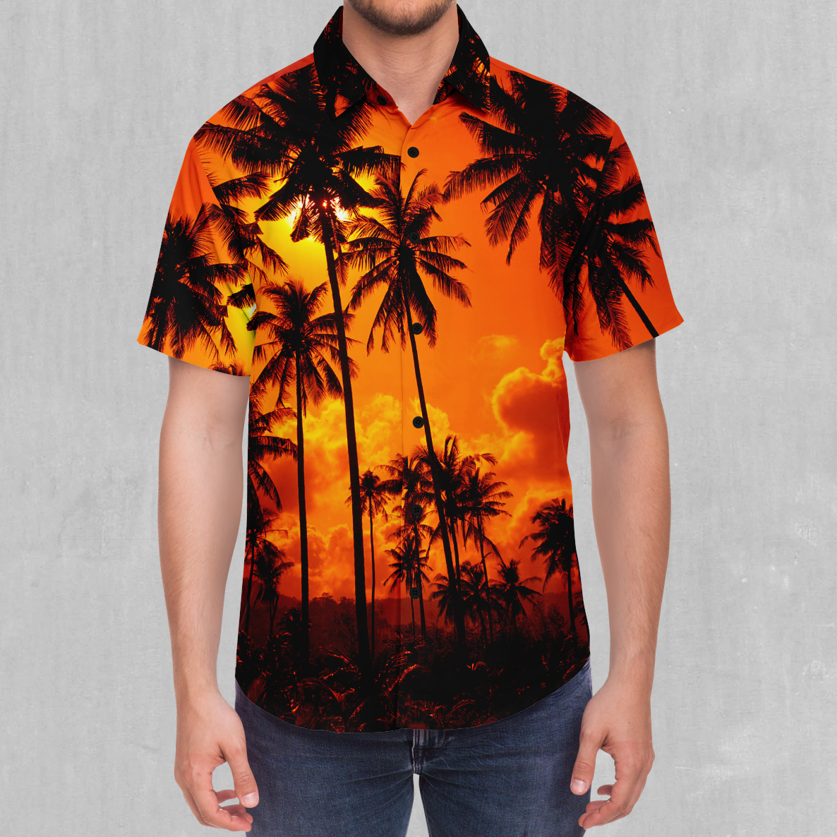 Lush Sunset Button Down Shirt