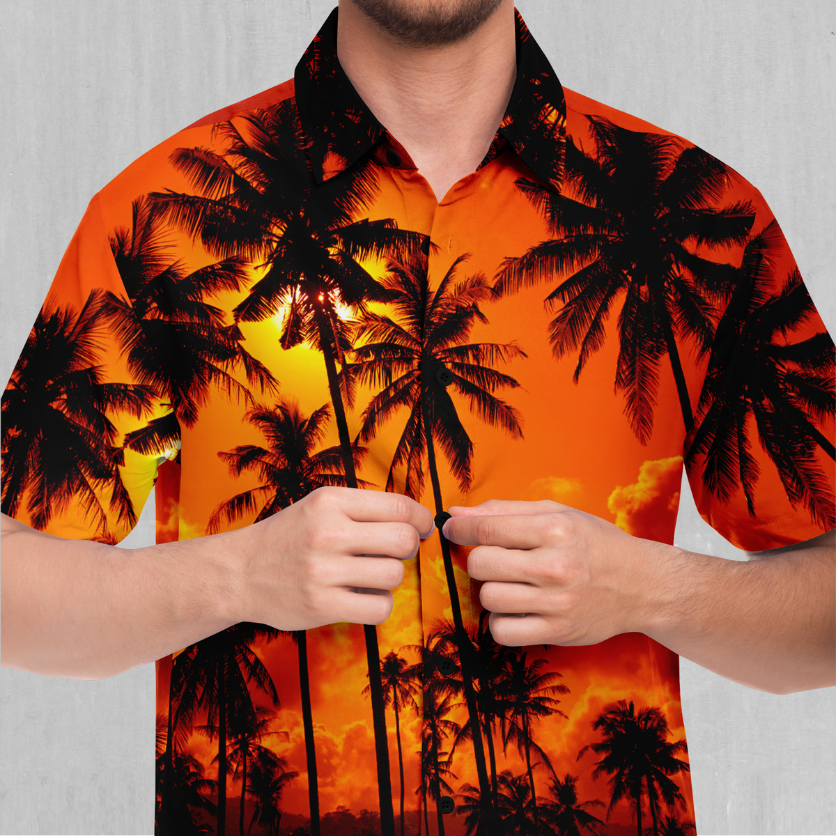Lush Sunset Button Down Shirt