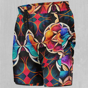 Blossoming Spectrum Men's 2 in 1 Shorts