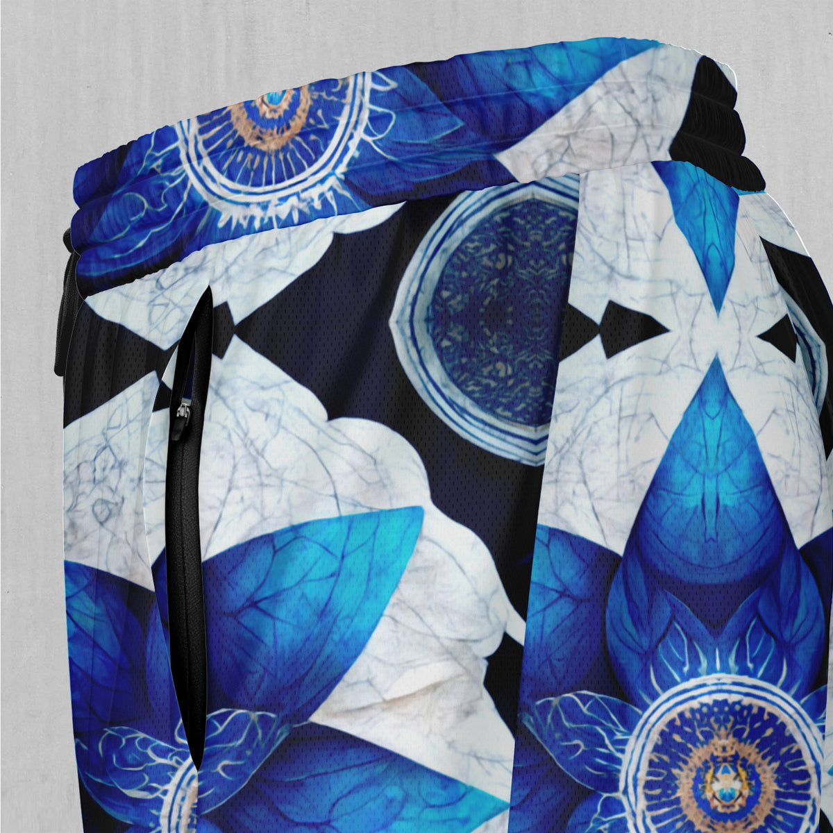 Delphinium Mandala Men's 2 in 1 Shorts