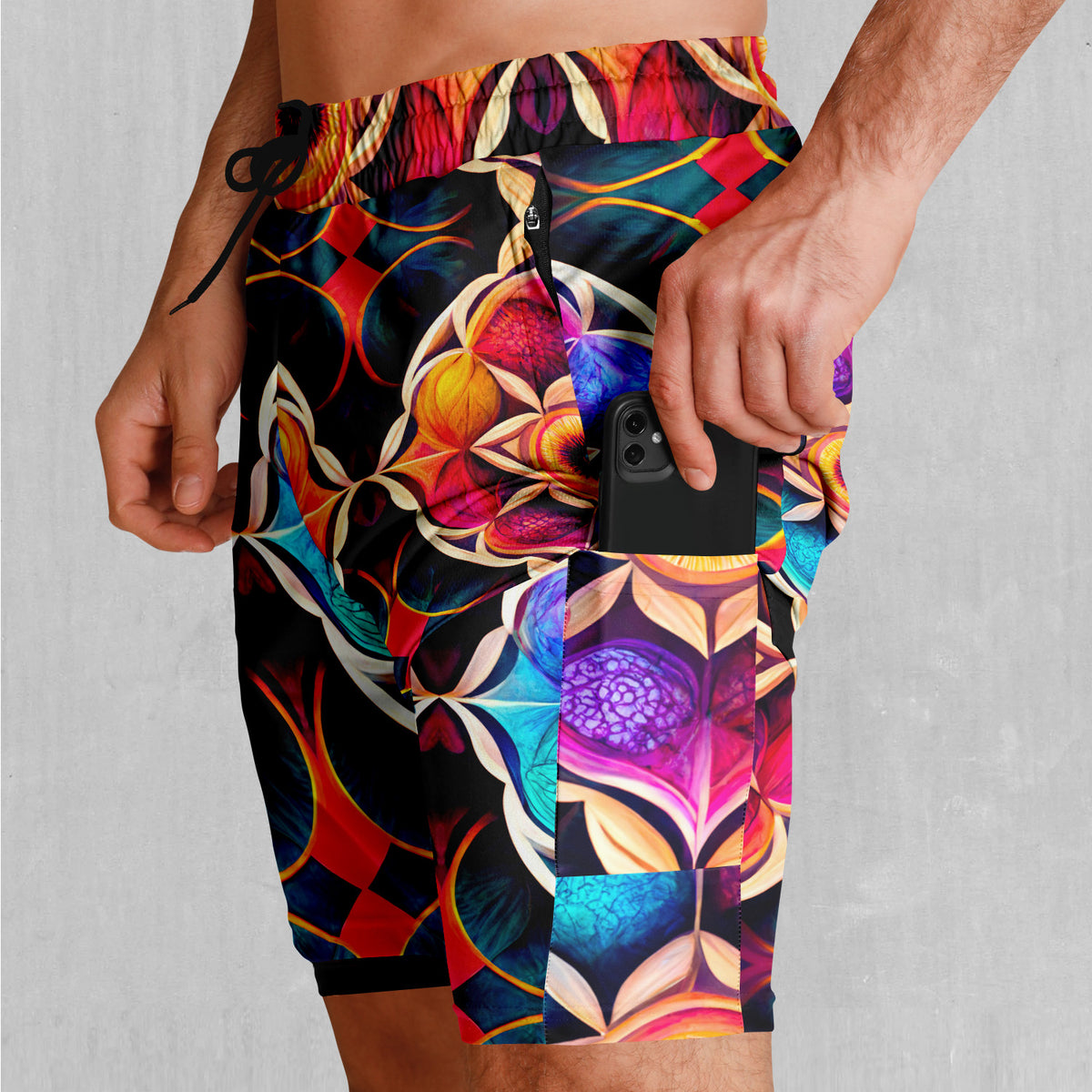 Blossoming Spectrum Men's 2 in 1 Shorts