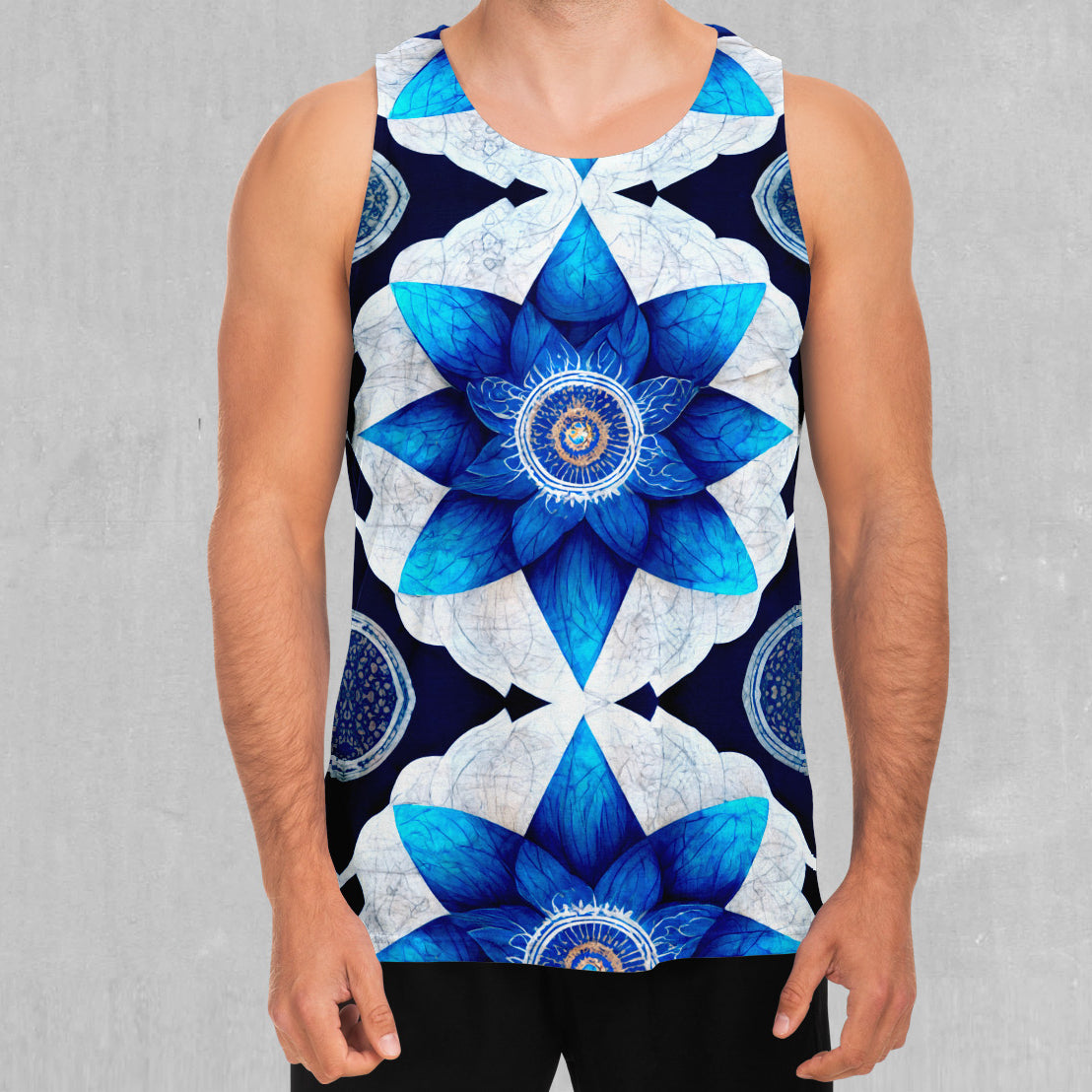 Delphinium Mandala Men's Tank Top