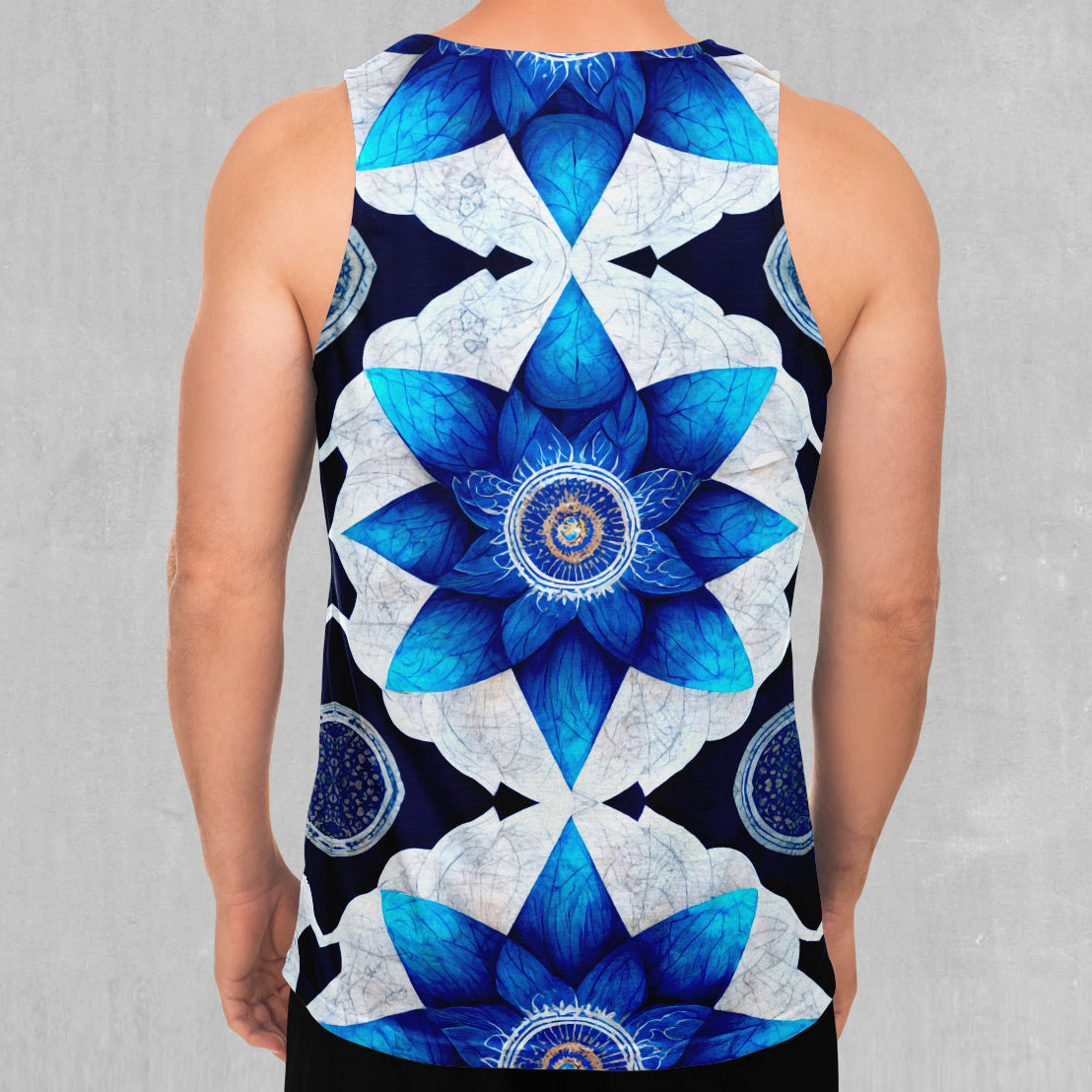 Delphinium Mandala Men's Tank Top