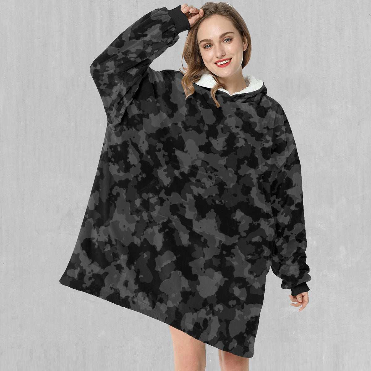 Midnight Camo Blanket Hoodie