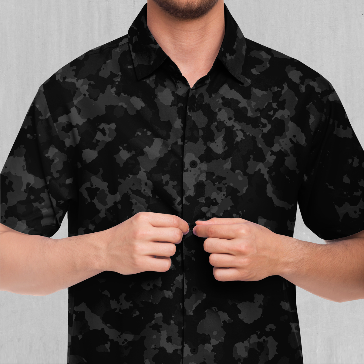 Midnight Camo Button Down Shirt