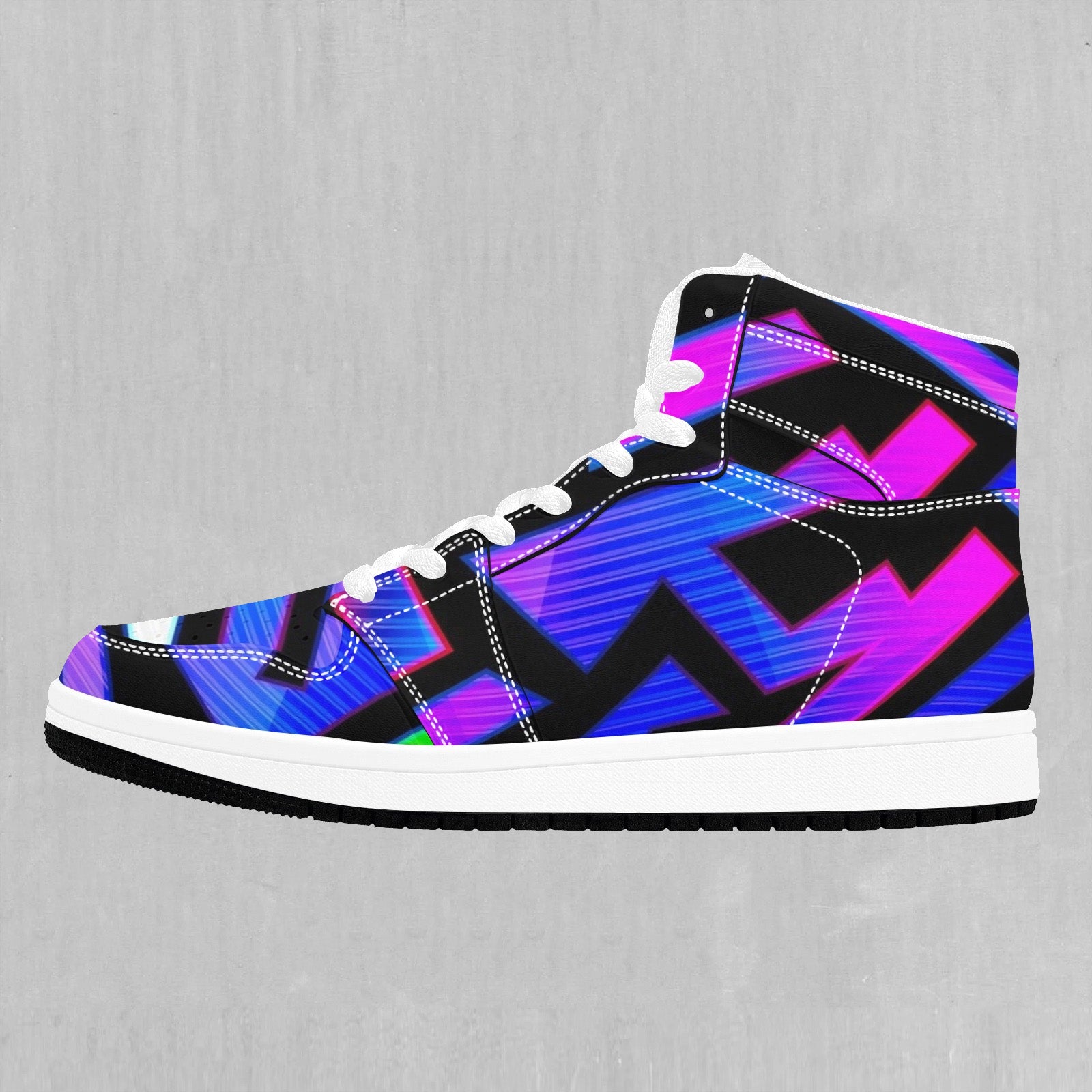 Misdirection Mesh Misdirection High Top Sneakers | Festival Sneakers | Rave Sneakers ...