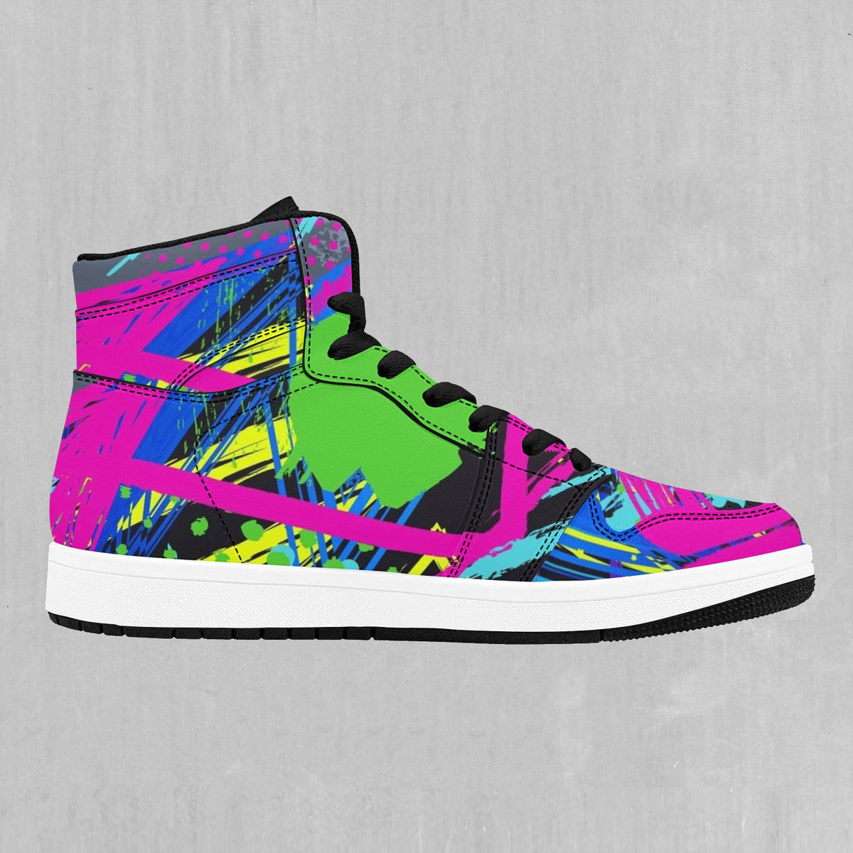 Neon Boulevard High Top Sneakers