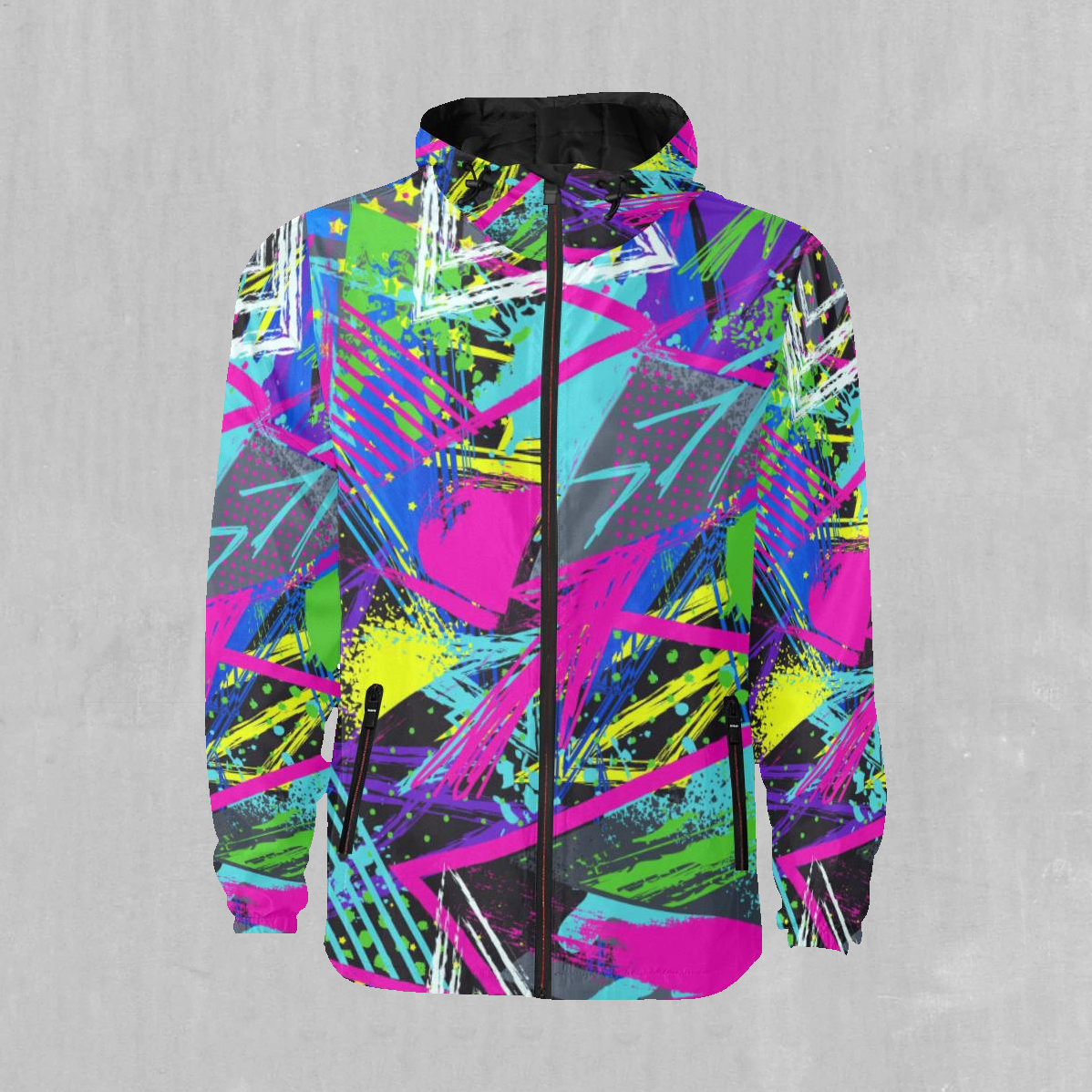 Neon Boulevard Windbreaker