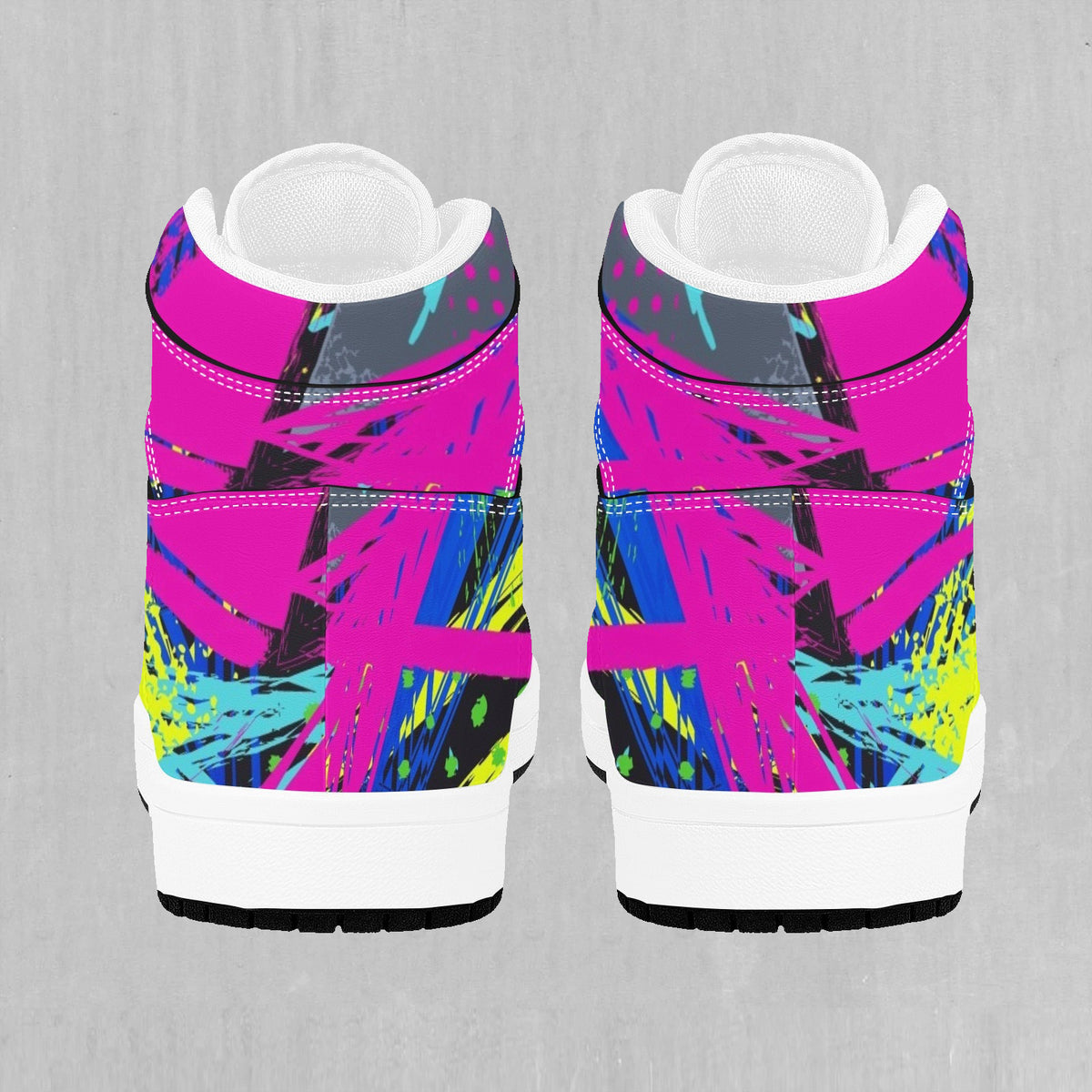 Neon Boulevard High Top Sneakers