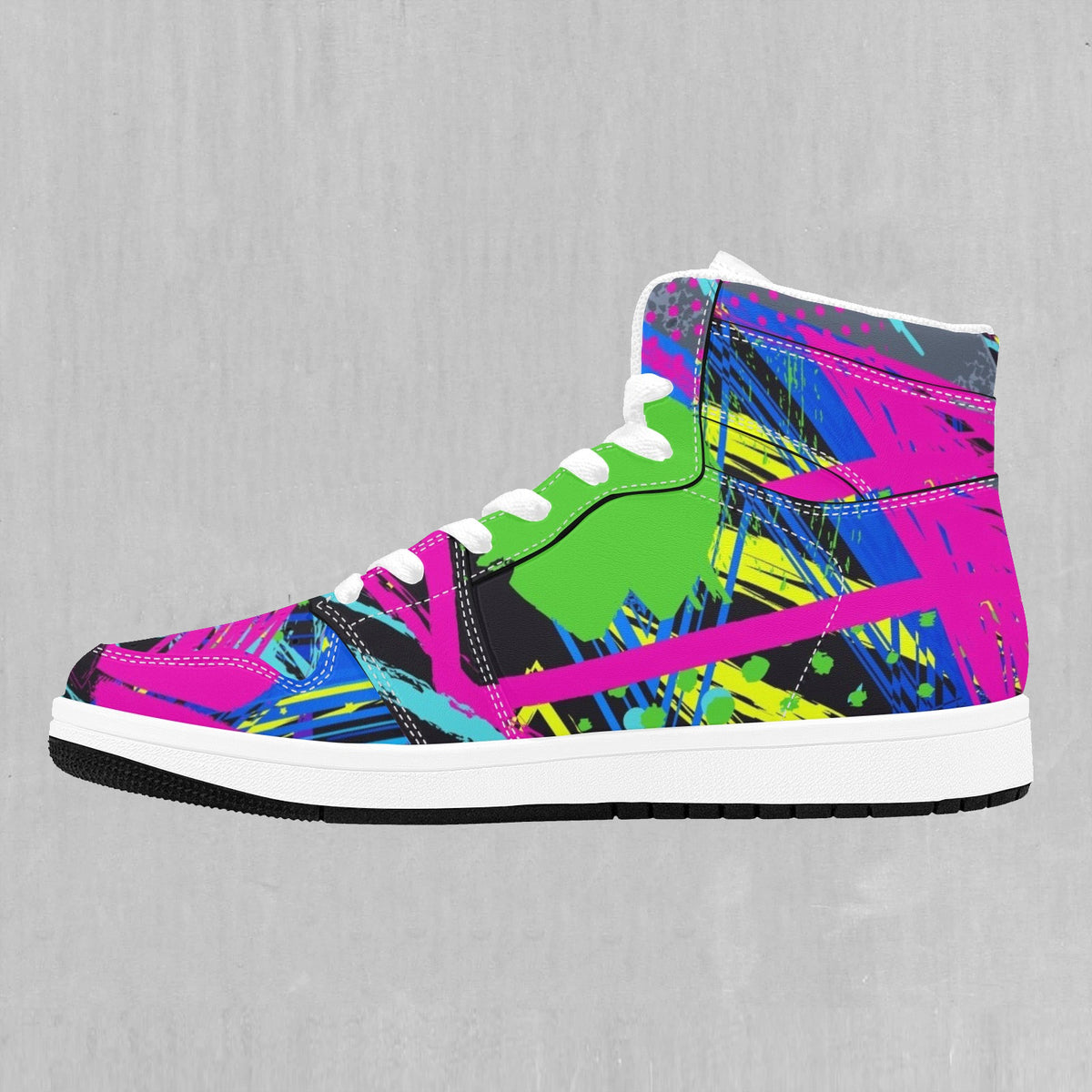 Neon Boulevard High Top Sneakers