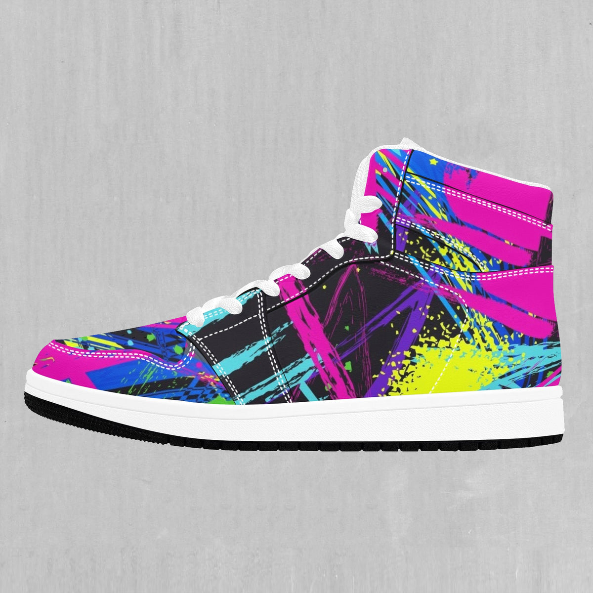 Neon Boulevard High Top Sneakers