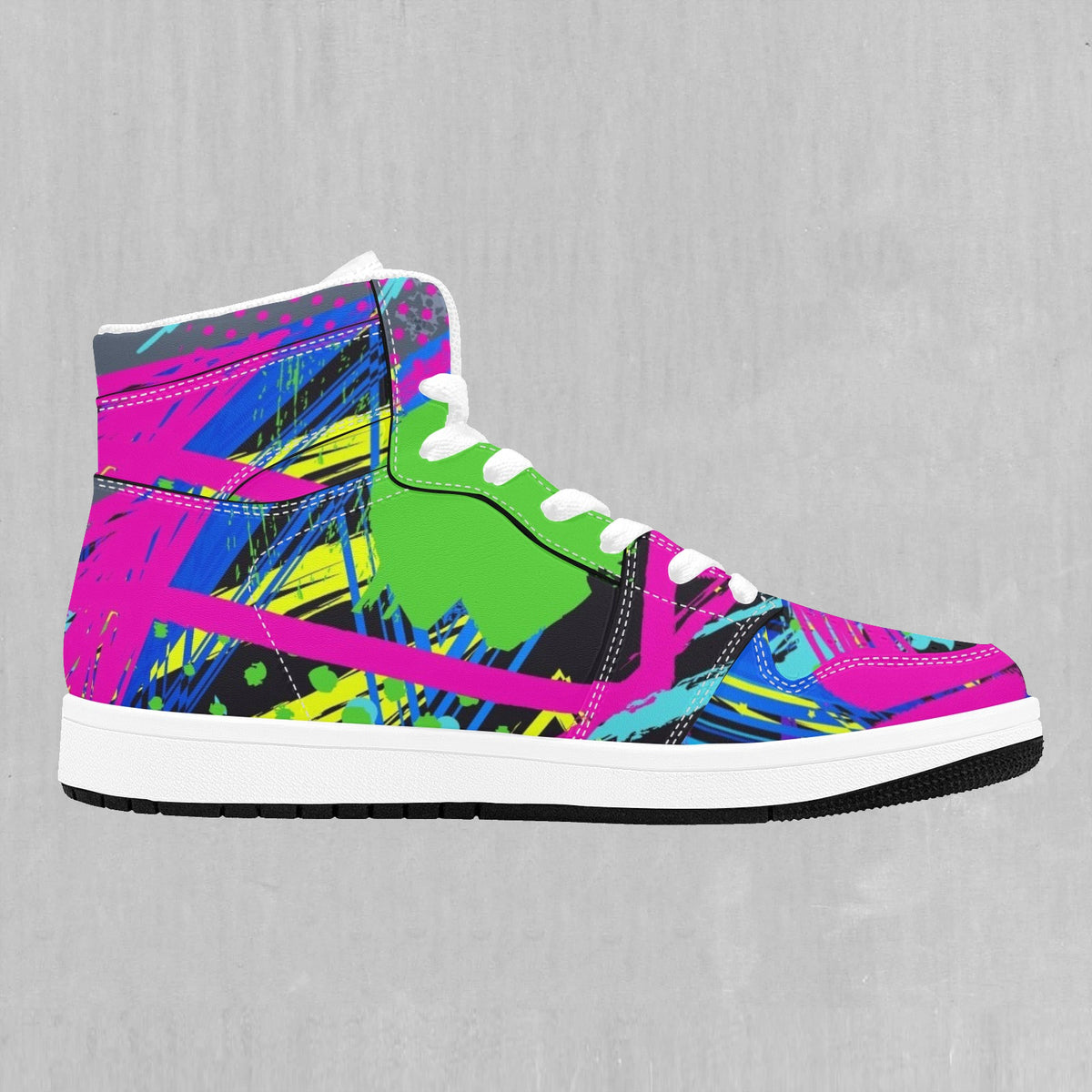 Neon Boulevard High Top Sneakers