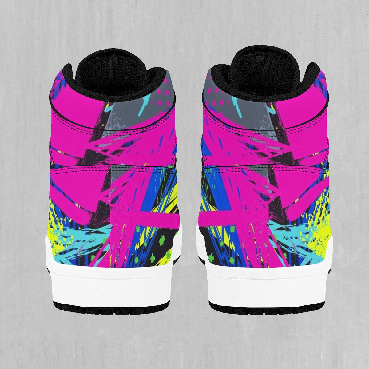Neon Boulevard High Top Sneakers