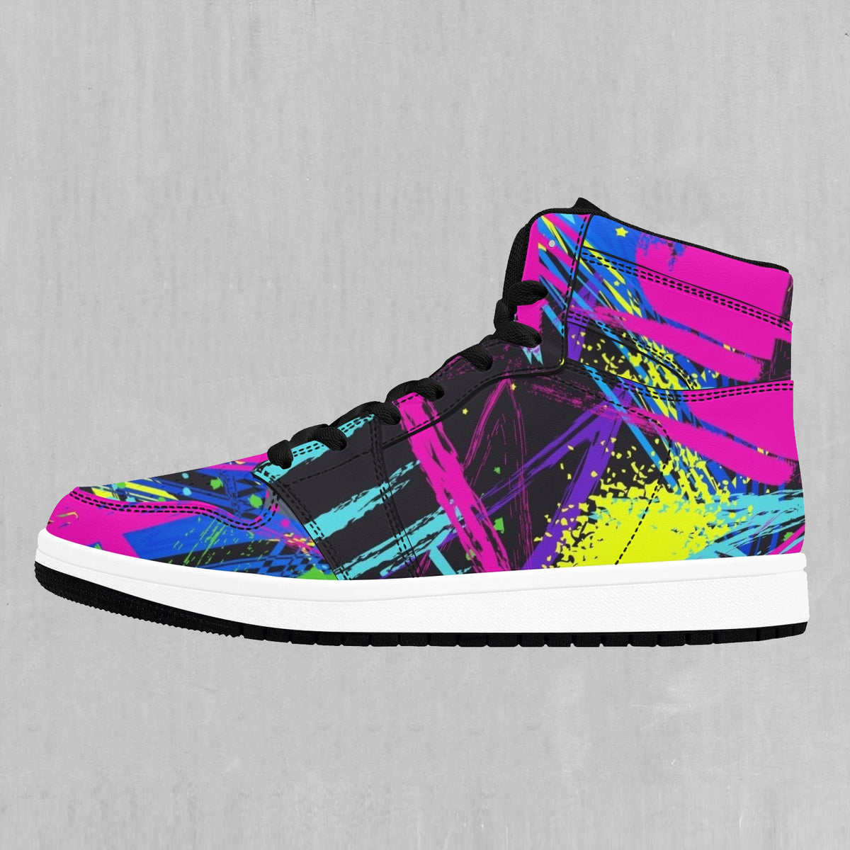 Neon Boulevard High Top Sneakers