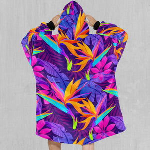 Neon Jungle Blanket Hoodie