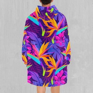 Neon Jungle Blanket Hoodie