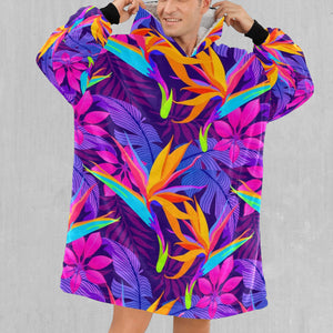 Neon Jungle Blanket Hoodie