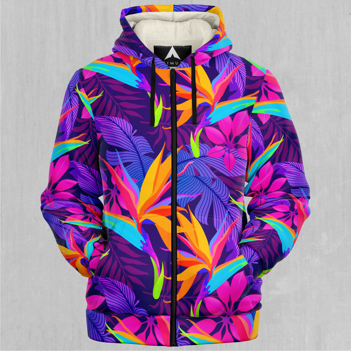 Neon Jungle Sherpa Hoodie
