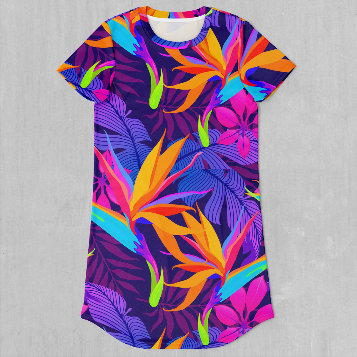Neon Jungle T-Shirt Dress