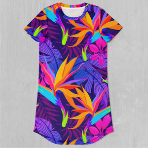 Neon Jungle T-Shirt Dress