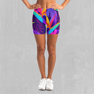 Neon Jungle Yoga Shorts