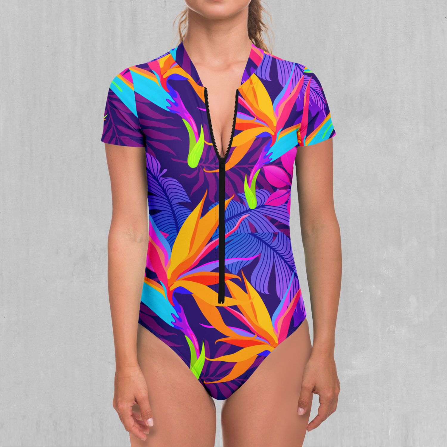 Neon Jungle Short Sleeve Bodysuit