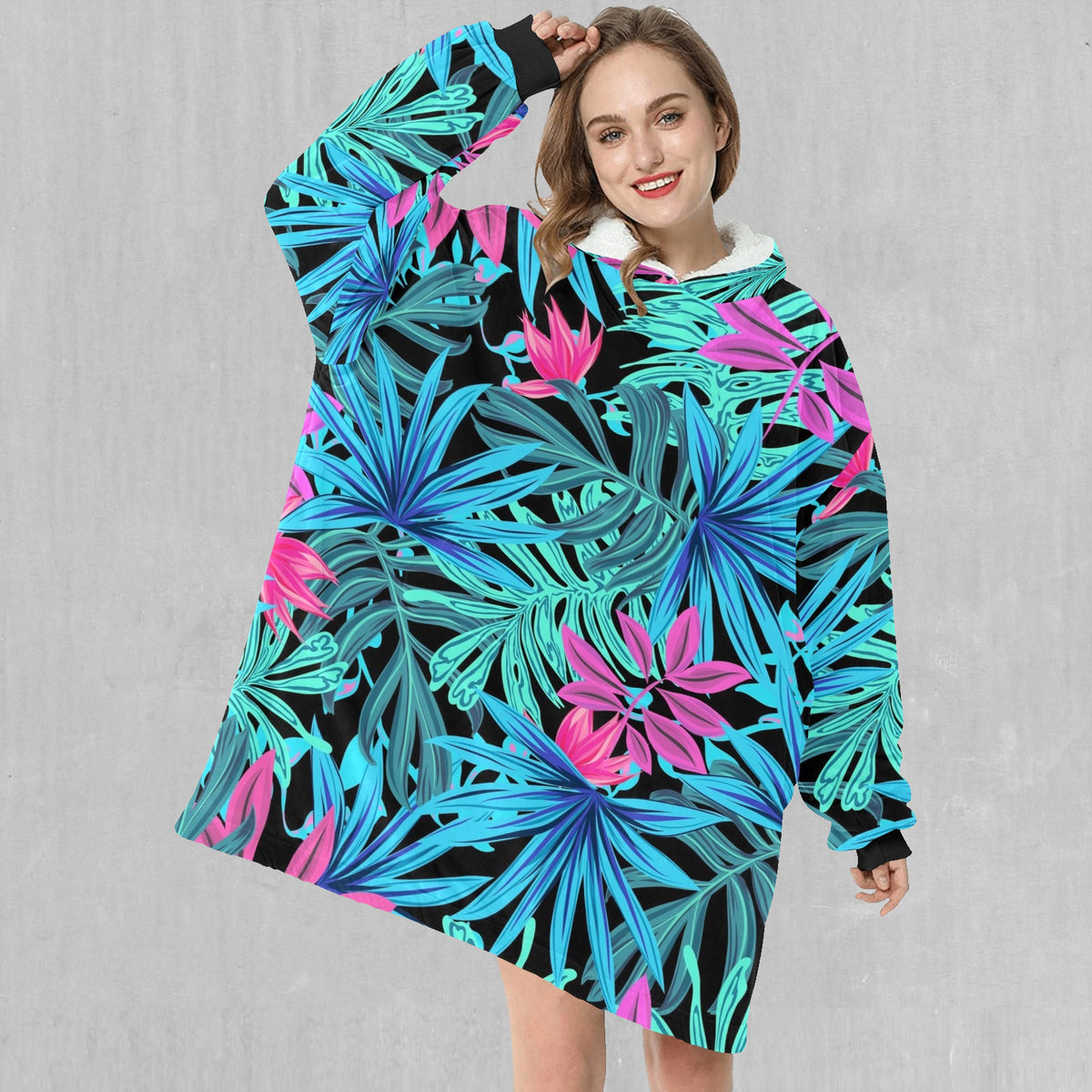 Neon Lush Blanket Hoodie