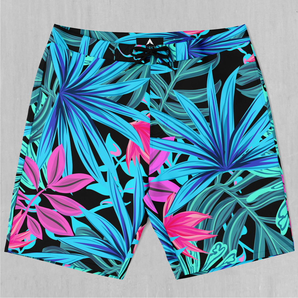 Neon Lush Board Shorts | Festival Board Shorts | Rave Board Shorts
