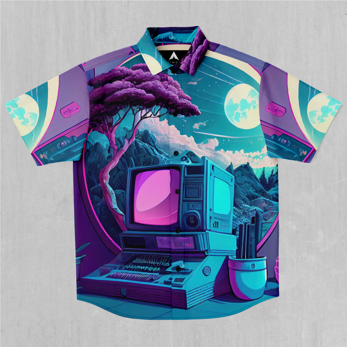 Neon Nexus Button Down Shirt