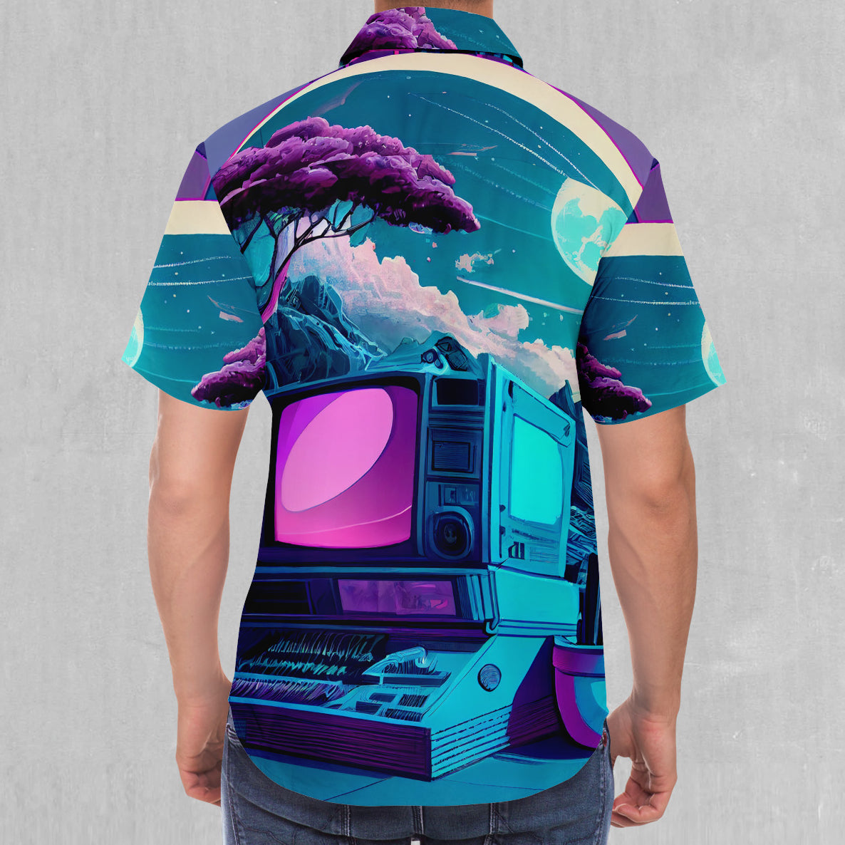 Neon Nexus Button Down Shirt