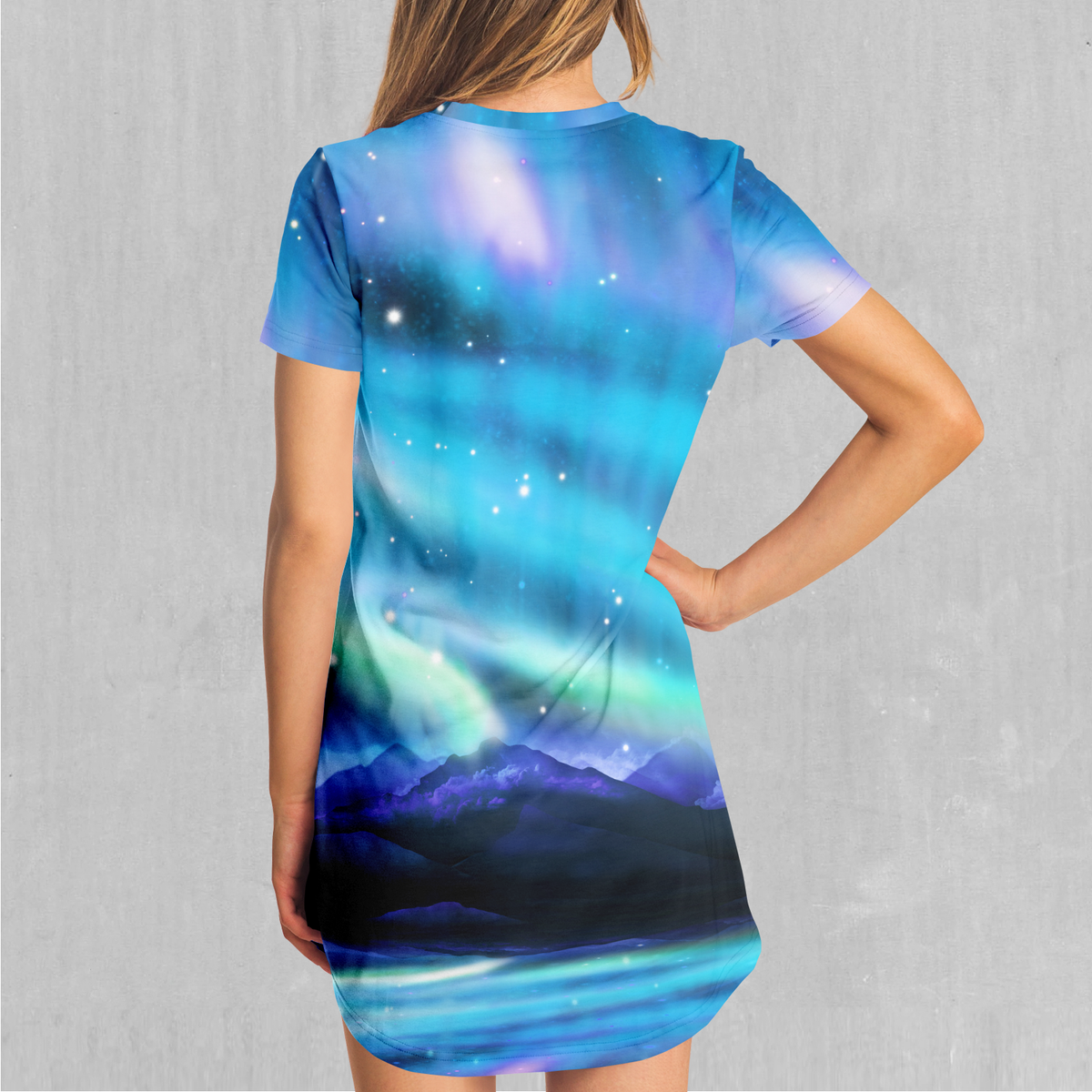 Northern Lights T-Shirt Dress