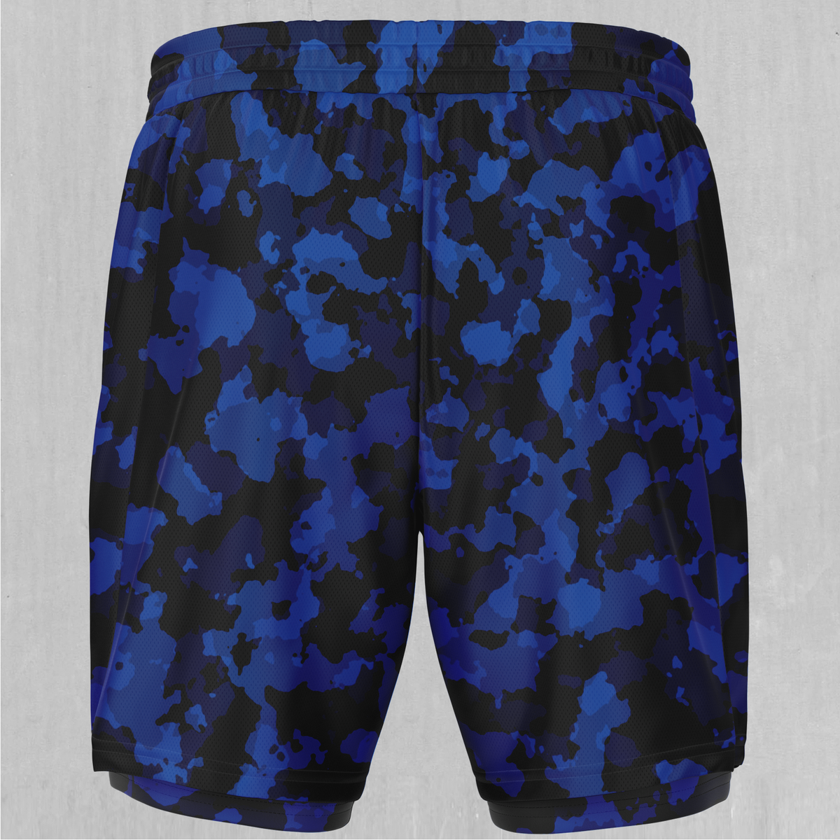 Oceania Blue Camo Men's 2 in 1 Shorts