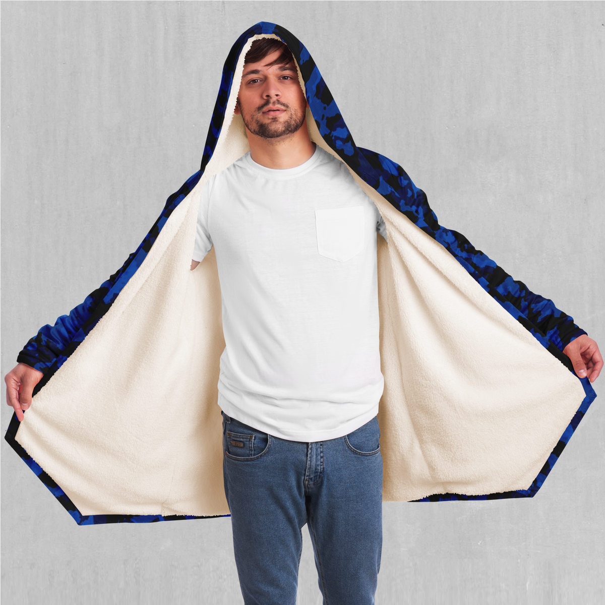 Oceania Blue Camo Cloak