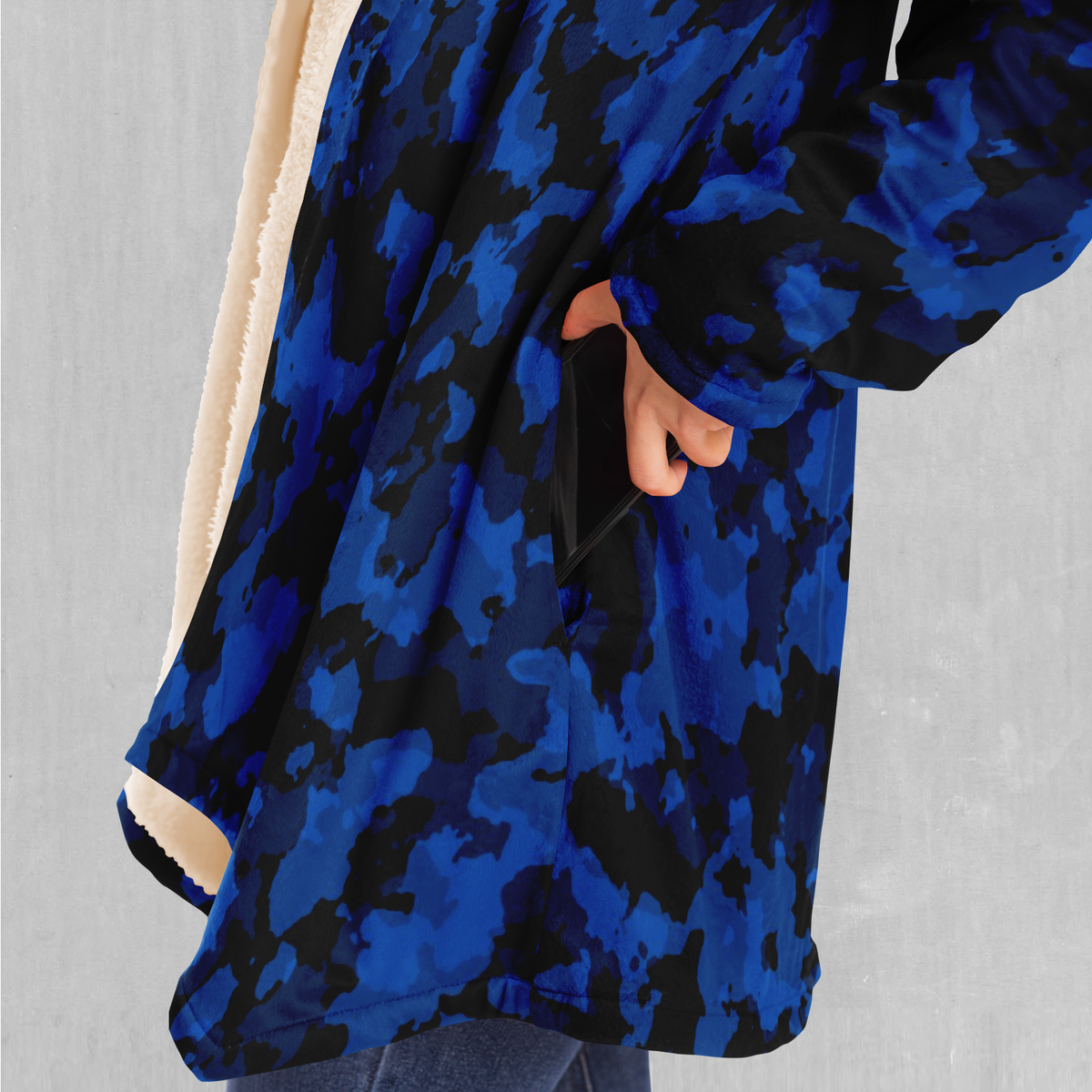Oceania Blue Camo Cloak