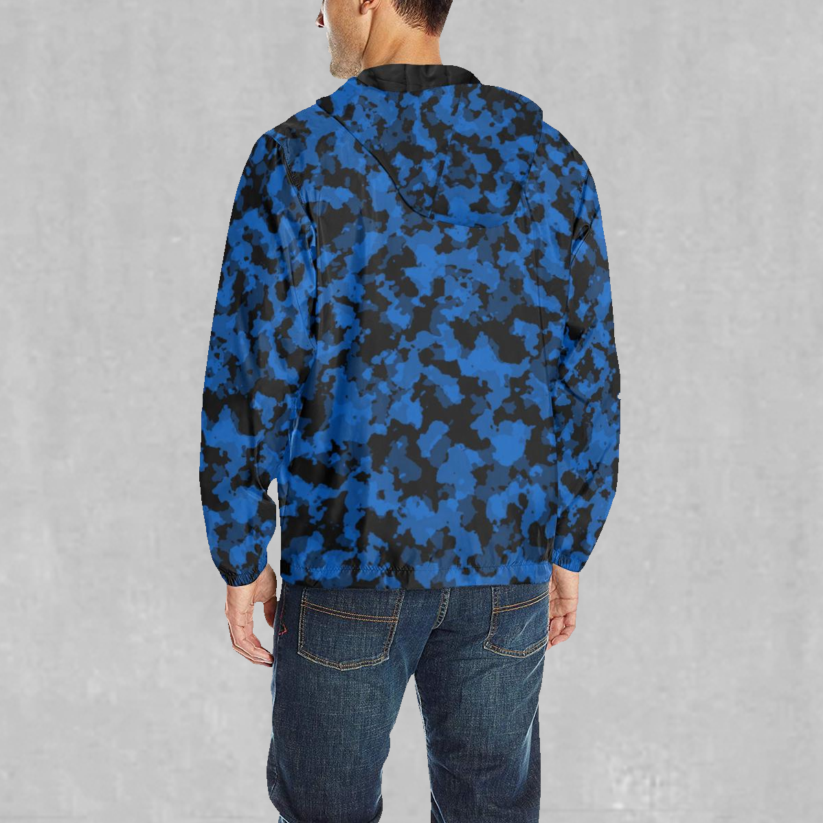 Oceania Blue Camo Windbreaker