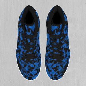 Oceania Blue Camo High Top Sneakers