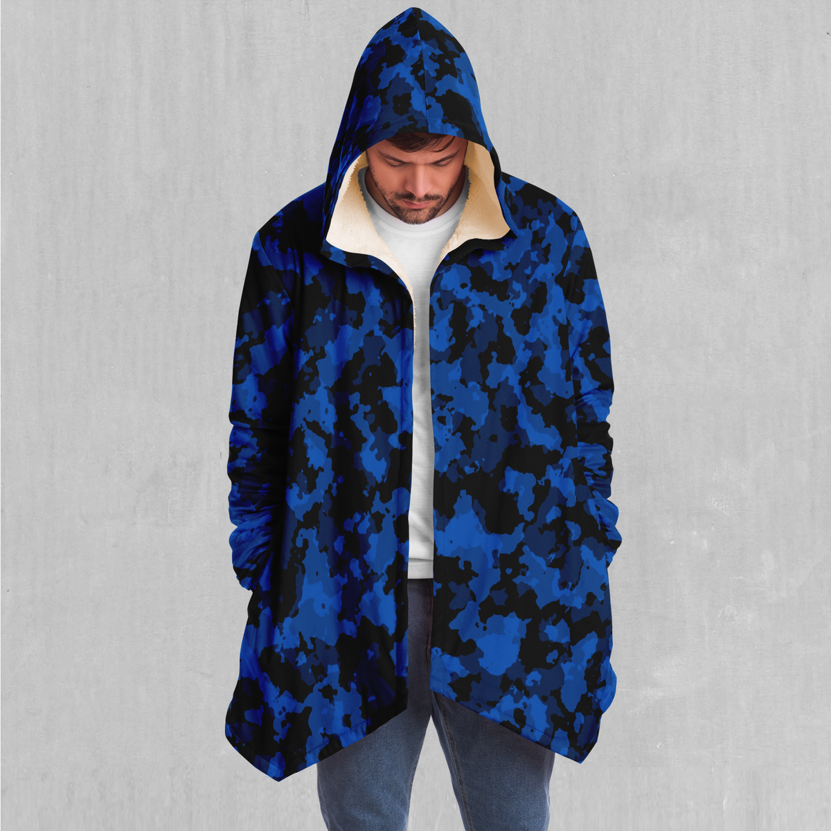 Oceania Blue Camo Cloak
