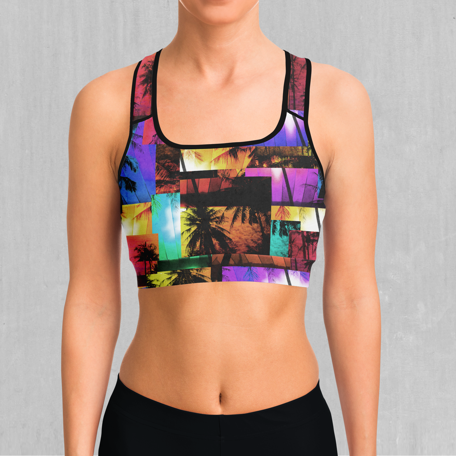 Paradise Collage Sports Bra